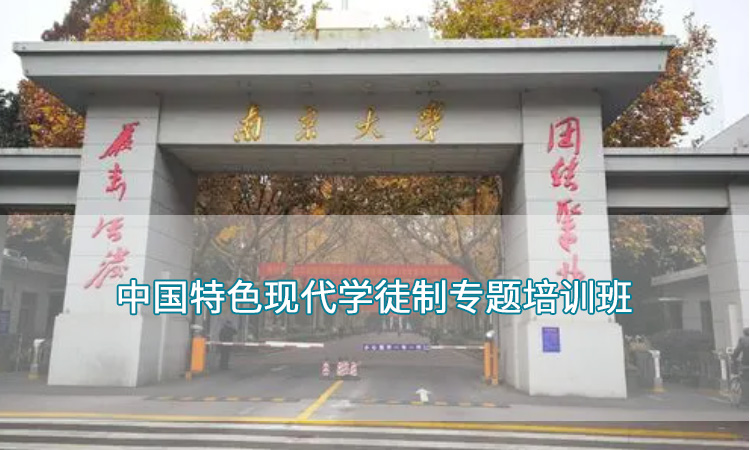 南京大学-中国特色现代学徒制专题培训班