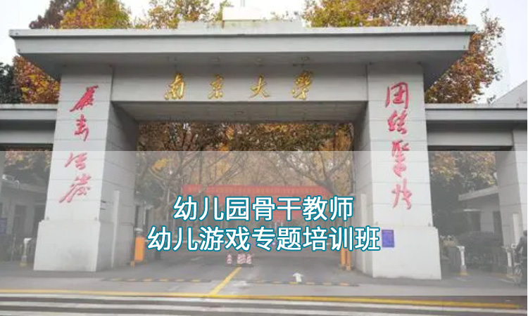 南京大学-幼儿园骨干教师幼儿游戏专题培训班